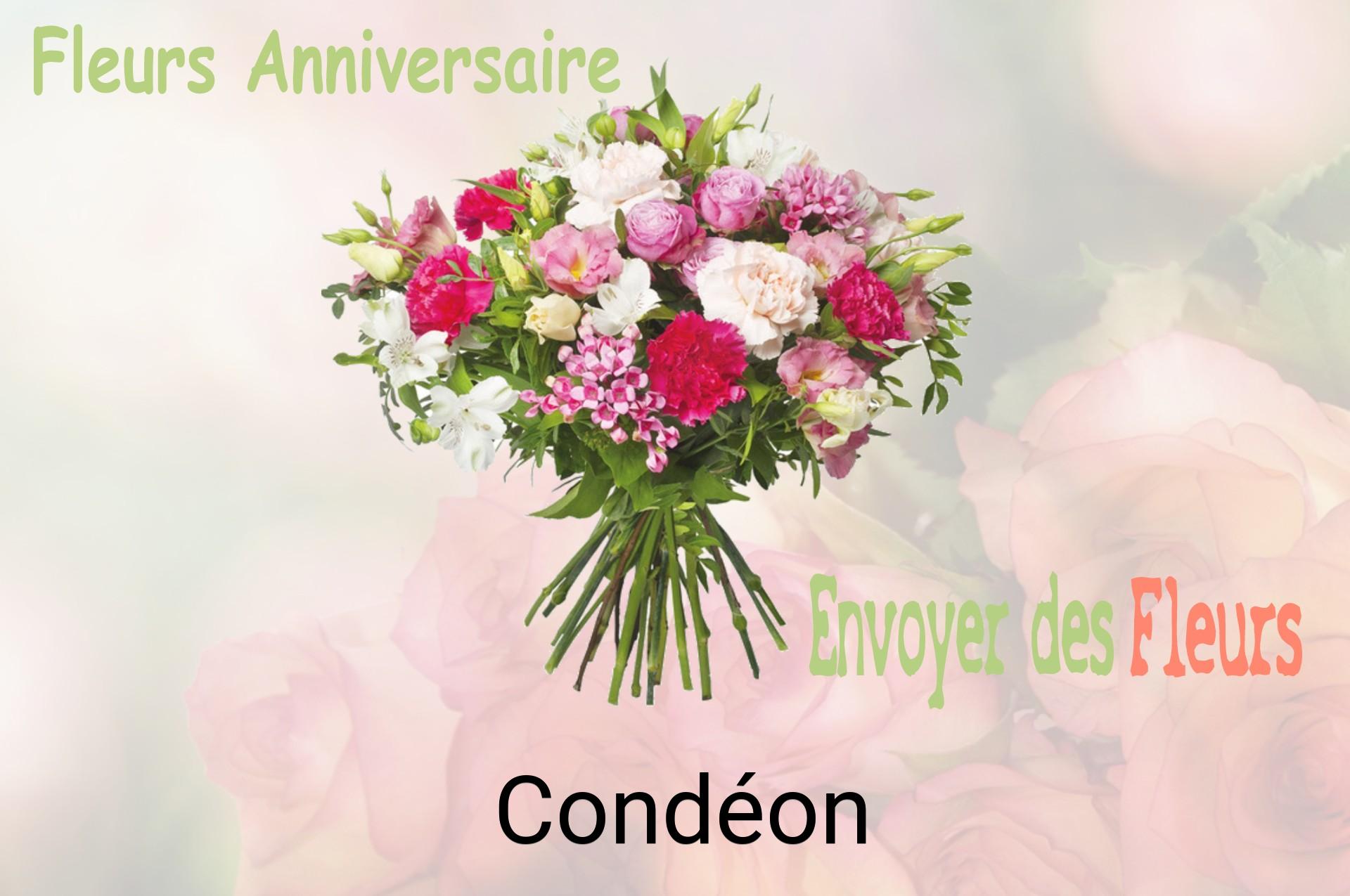 Bouquet de fleurs d’anniversaire livré à Condéon