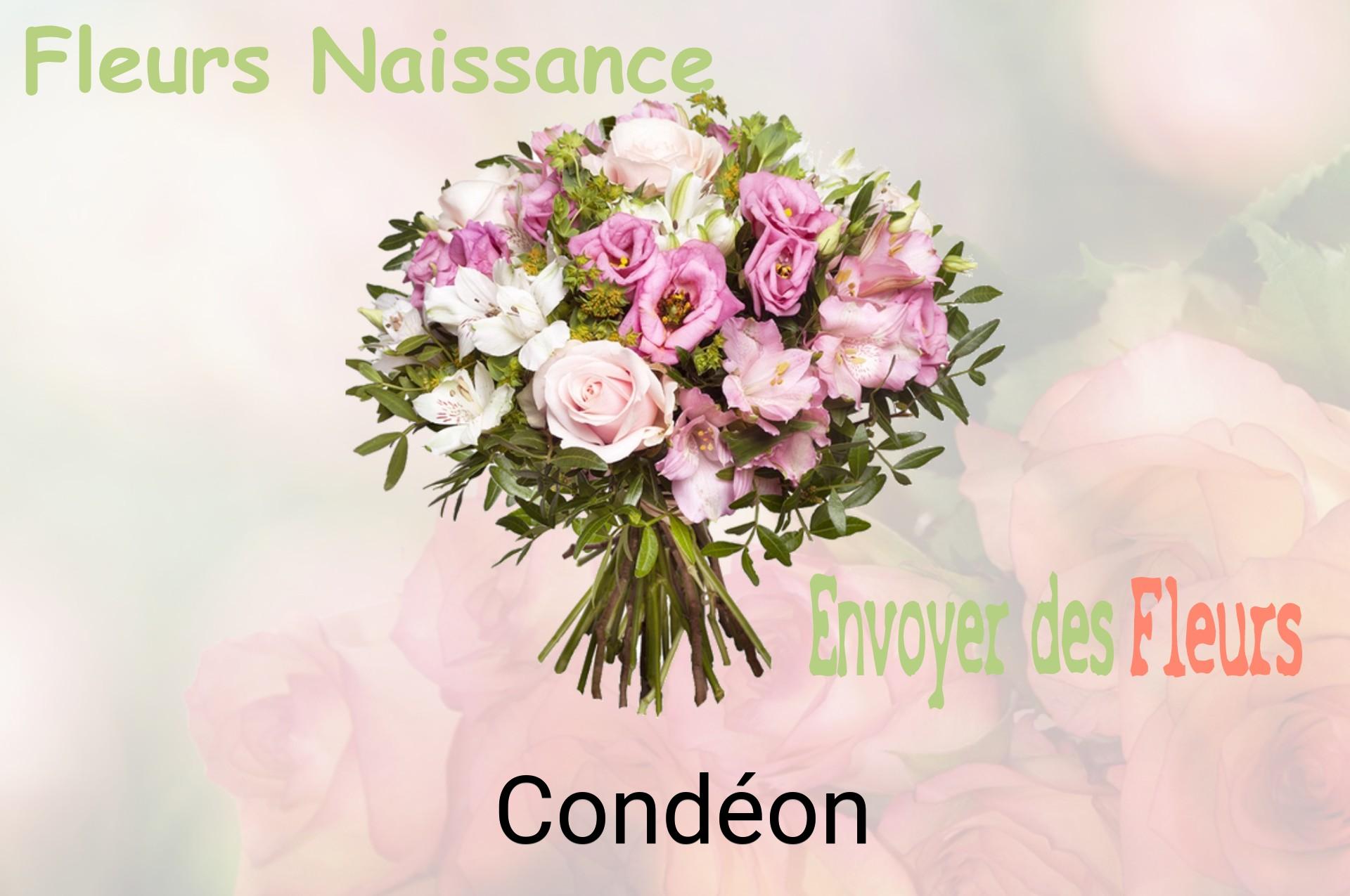Bouquet de fleurs de naissance livré à Condéon